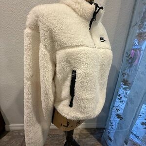 Nike Women's Off-White Teddy Jacket